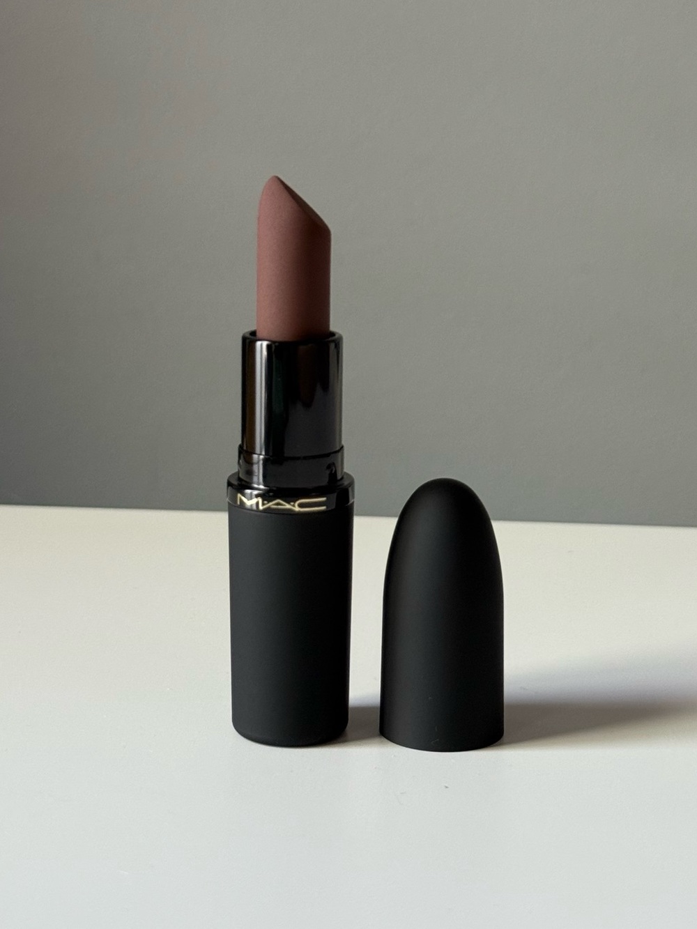 MAC Cosmetics Powder Kiss Hazy Matte Lipstick - 902 Good For You! (Cool Brown)
